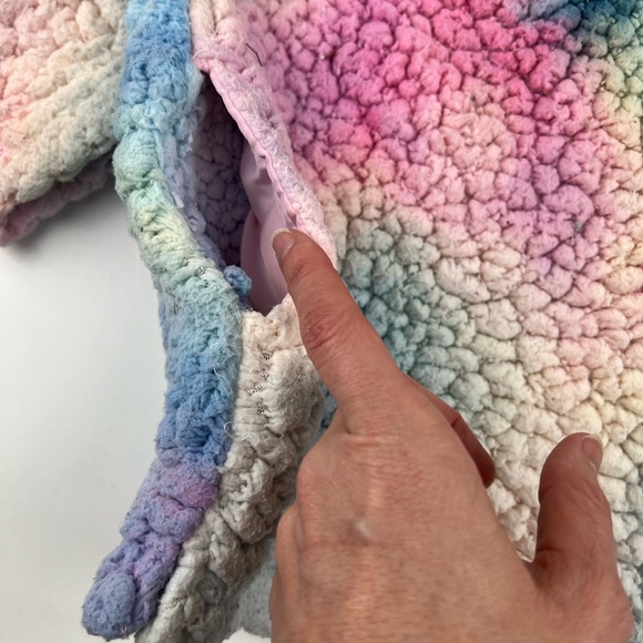 Coffee Shop Rainbow Sherpa Pullover {6x} - Picture 3 of 10